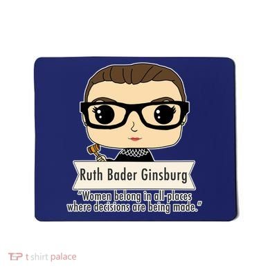 Ruth Bader Ginsburg Cute Cartoon Quote Mousepad