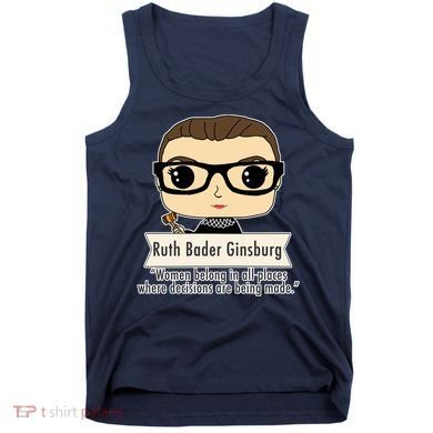 Ruth Bader Ginsburg Cute Cartoon Quote Tank Top