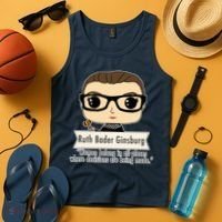 Ruth Bader Ginsburg Cute Cartoon Quote Tank Top thumb 4