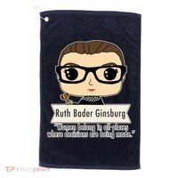 Ruth Bader Ginsburg Cute Cartoon Quote Golf Towel thumb 0