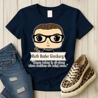 Ruth Bader Ginsburg Cute Cartoon Quote Women's T-Shirt thumb 3