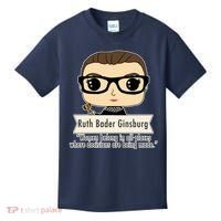 Ruth Bader Ginsburg Cute Cartoon Quote Kids T-Shirt thumb 0