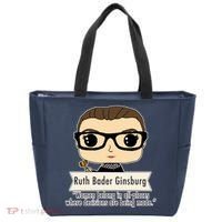 Ruth Bader Ginsburg Cute Cartoon Quote Tote Bag thumb 0