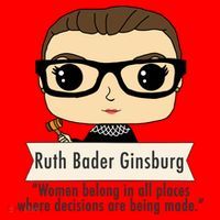 Ruth Bader Ginsburg Cute Cartoon Quote Santa Hat thumb 1