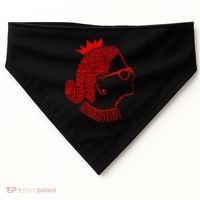 Ruth Bader Ginsburg Face Quotes Red USA-Made Doggie Bandana thumb 0