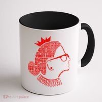 Ruth Bader Ginsburg Face Quotes Red Coffee Mug thumb 1