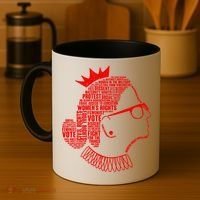 Ruth Bader Ginsburg Face Quotes Red Coffee Mug thumb 4