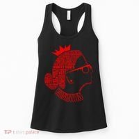 Ruth Bader Ginsburg Face Quotes Red Women's Tank Top thumb 0