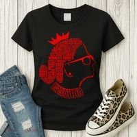 Ruth Bader Ginsburg Face Quotes Red Women's T-Shirt thumb 3