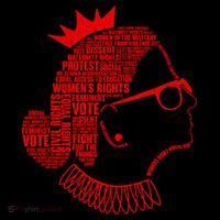 Ruth Bader Ginsburg Face Quotes Red Women's T-Shirt thumb 6