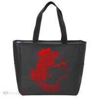 Ruth Bader Ginsburg Face Quotes Red Tote Bag thumb 0