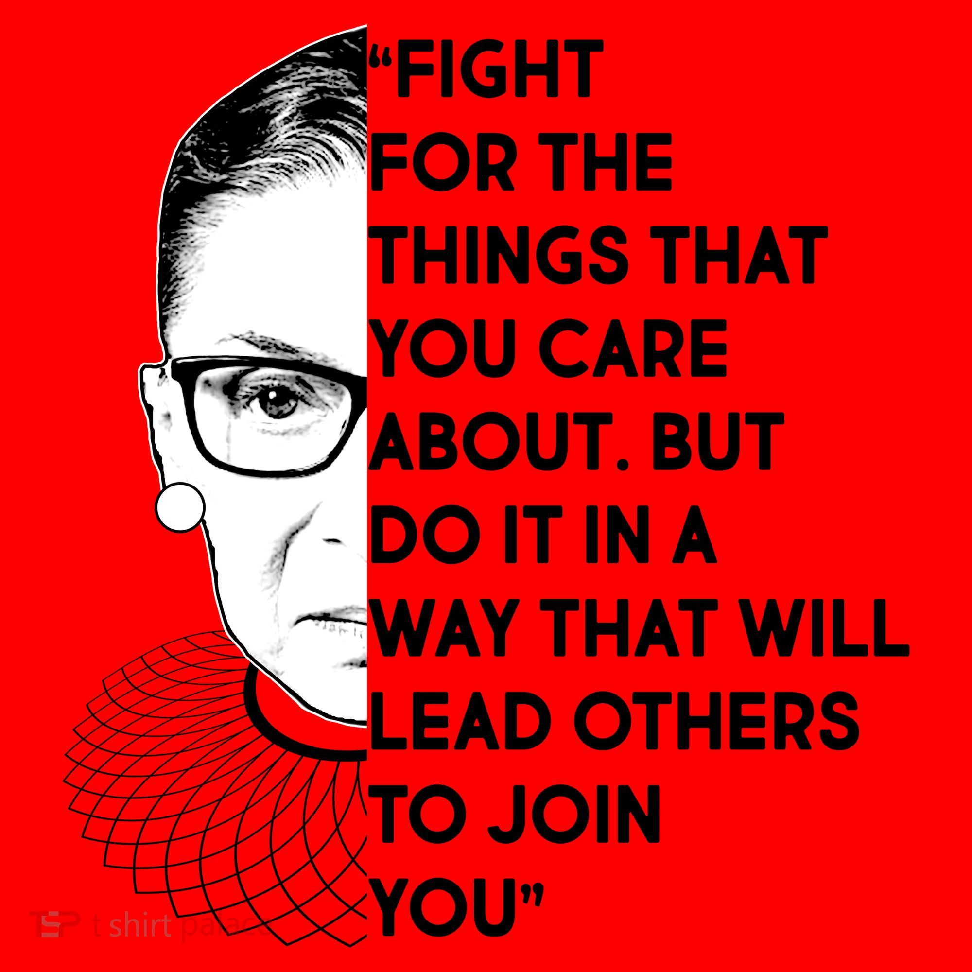 Ruth Bader Ginsburg Fight the Things You Care About Quote Santa Hat