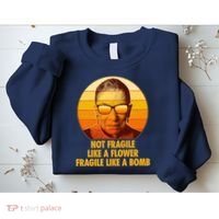 Ruth Bader Ginsburg Fragile Like A Bomb Tribute  Sweatshirt thumb 2
