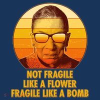Ruth Bader Ginsburg Fragile Like A Bomb Tribute  Sweatshirt thumb 3