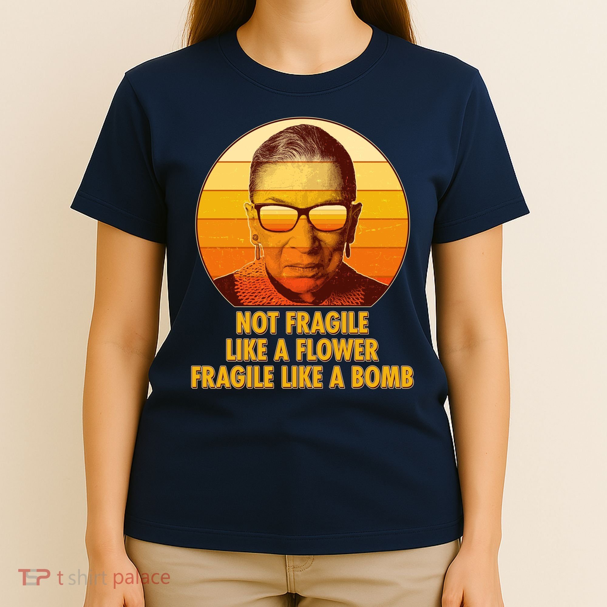 Ruth Bader Ginsburg Fragile Like A Bomb Tribute  T-Shirt