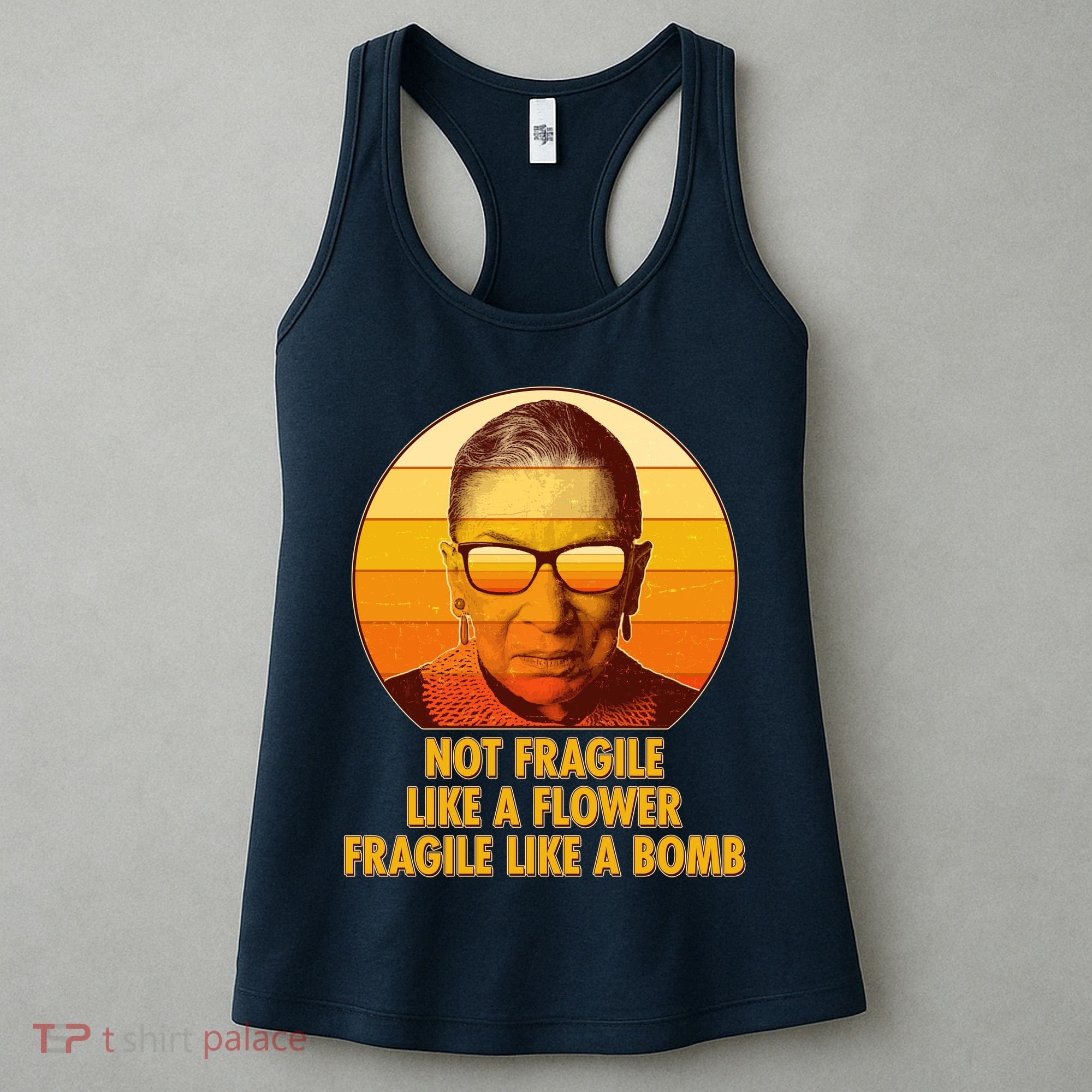 Ruth Bader Ginsburg Fragile Like A Bomb Tribute  Women's Tank Top