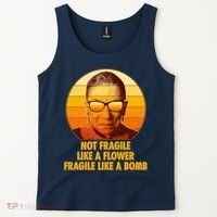 Ruth Bader Ginsburg Fragile Like A Bomb Tribute  Tank Top thumb 2