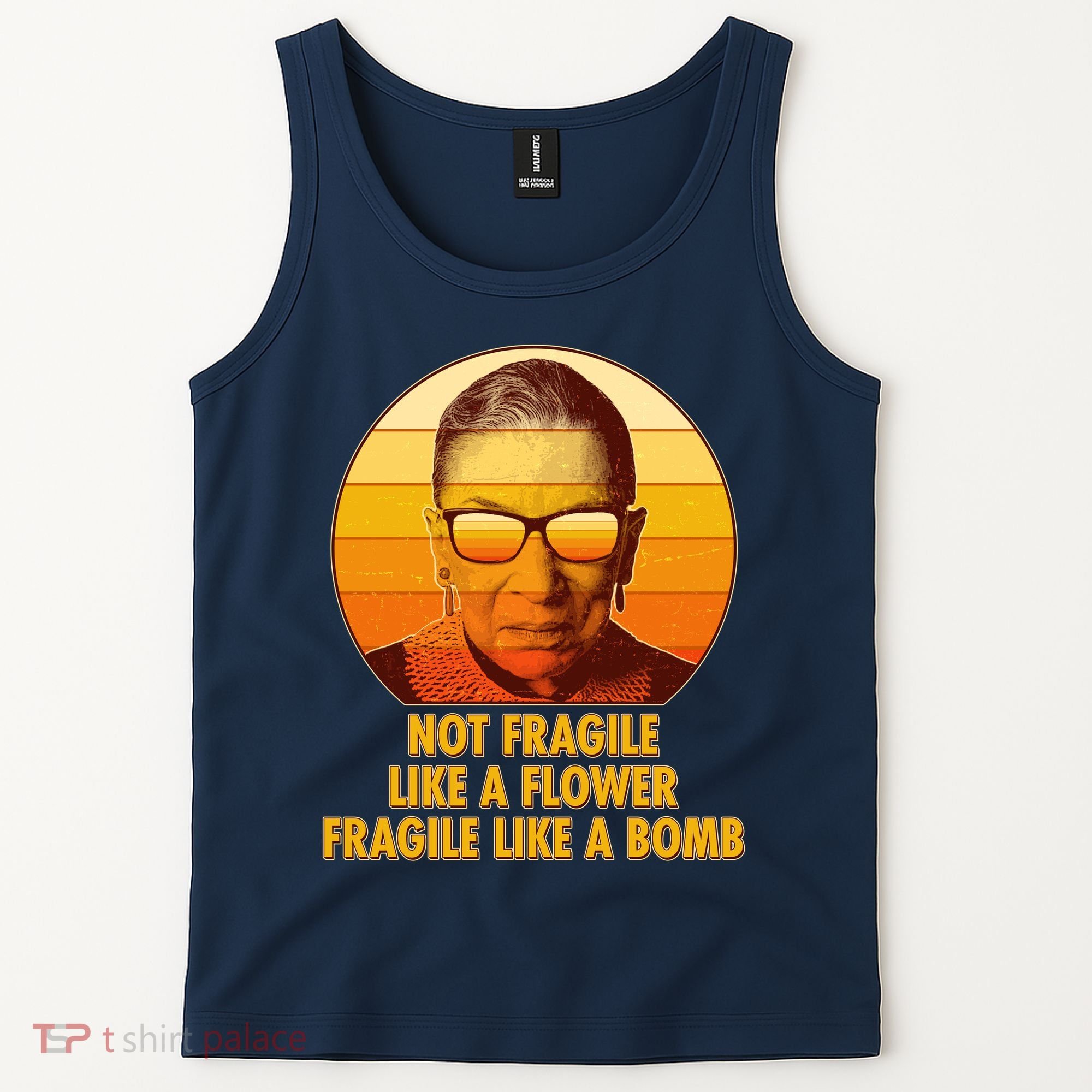 Ruth Bader Ginsburg Fragile Like A Bomb Tribute  Tank Top