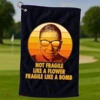 Ruth Bader Ginsburg Fragile Like A Bomb Tribute  Golf Towel thumb 1