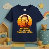 Ruth Bader Ginsburg Fragile Like A Bomb Tribute  Toddler T-Shirt thumb 3