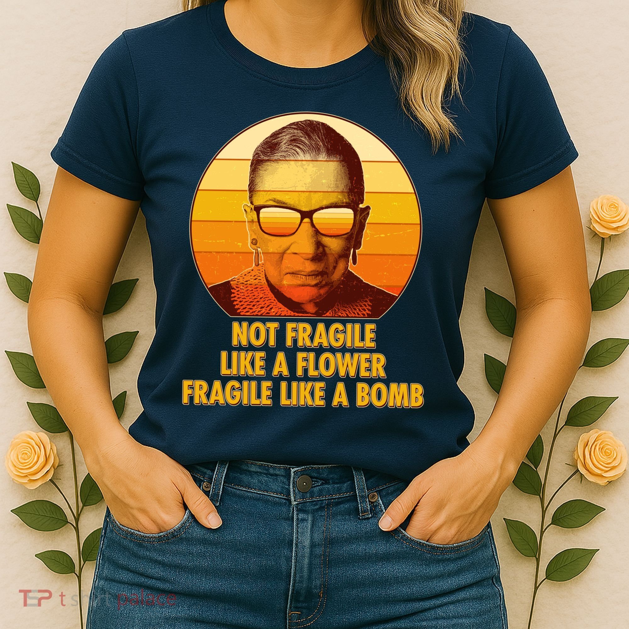 Ruth Bader Ginsburg Fragile Like A Bomb Tribute  Women's T-Shirt