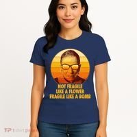 Ruth Bader Ginsburg Fragile Like A Bomb Tribute  Women's T-Shirt thumb 4