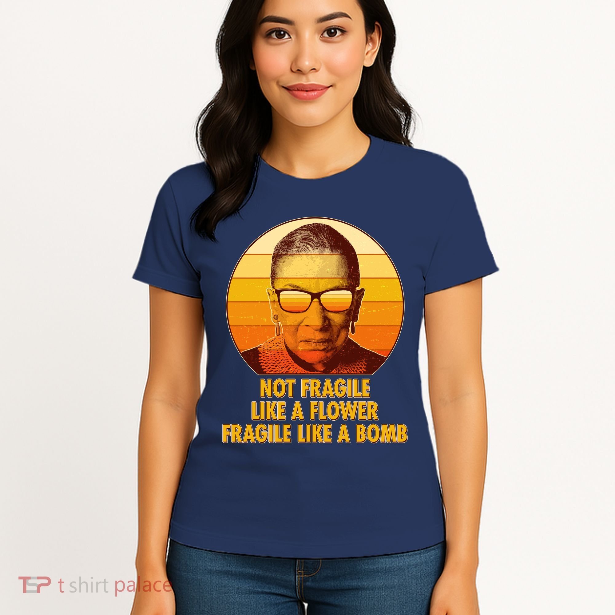 Ruth Bader Ginsburg Fragile Like A Bomb Tribute  Women's T-Shirt
