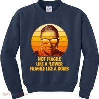 Ruth Bader Ginsburg Fragile Like A Bomb Tribute  Kids Sweatshirt thumb 0