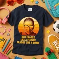 Ruth Bader Ginsburg Fragile Like A Bomb Tribute  Kids T-Shirt thumb 3