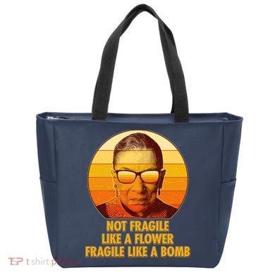 Ruth Bader Ginsburg Fragile Like A Bomb Tribute  Tote Bag