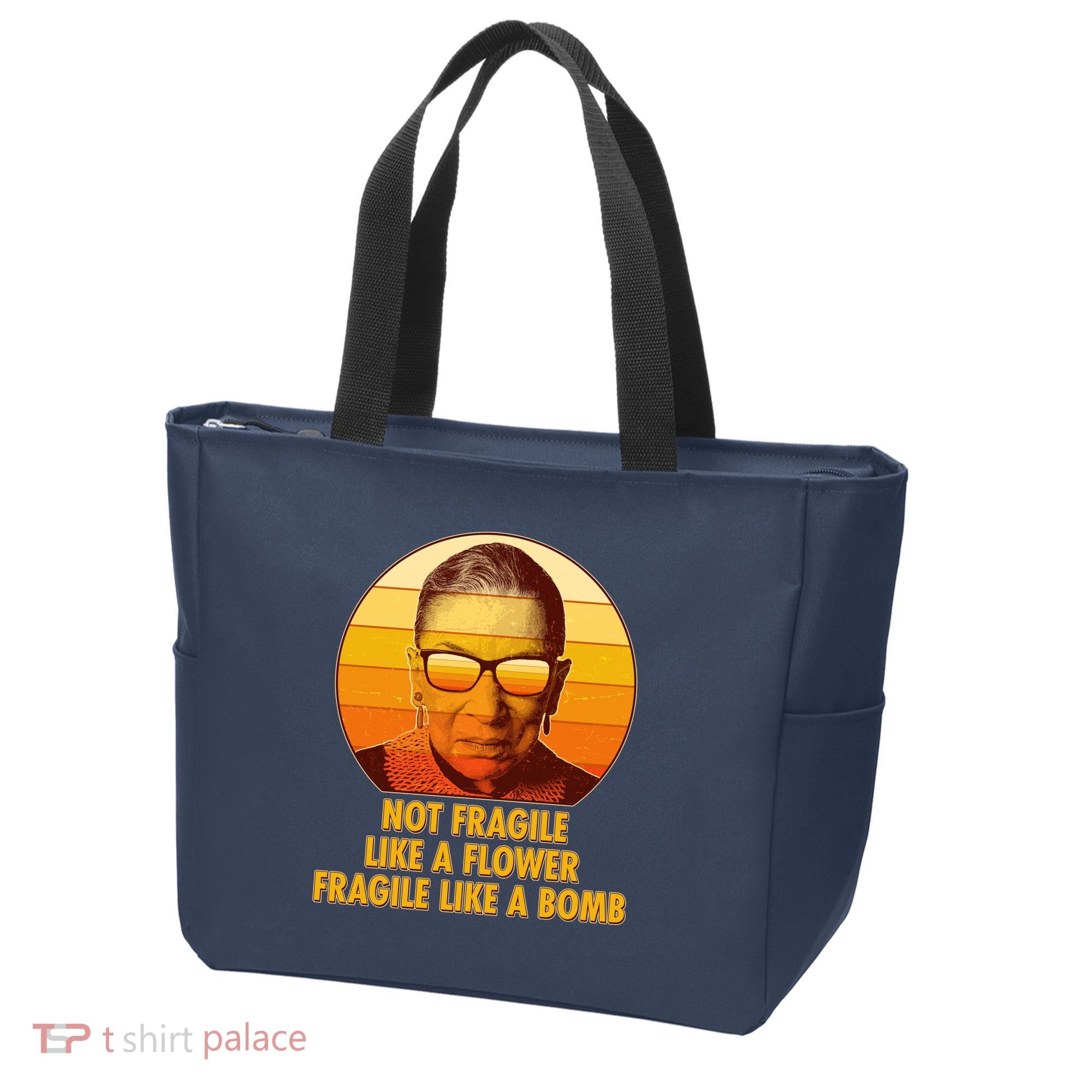 Ruth Bader Ginsburg Fragile Like A Bomb Tribute  Tote Bag