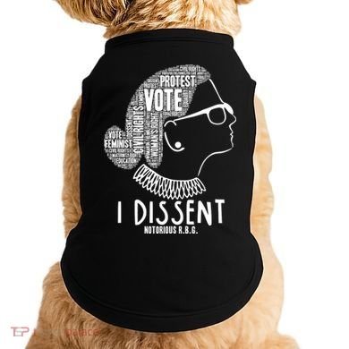 Ruth Bader Ginsburg I Dissent Notorious RBG Tribute Quotes Doggie Tank