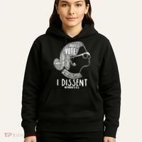 Ruth Bader Ginsburg I Dissent Notorious RBG Tribute Quotes Hoodie thumb 5