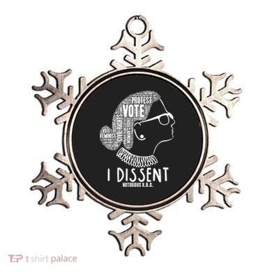 Ruth Bader Ginsburg I Dissent Notorious RBG Tribute Quotes Ornament