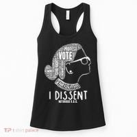 Ruth Bader Ginsburg I Dissent Notorious RBG Tribute Quotes Women's Tank Top thumb 0