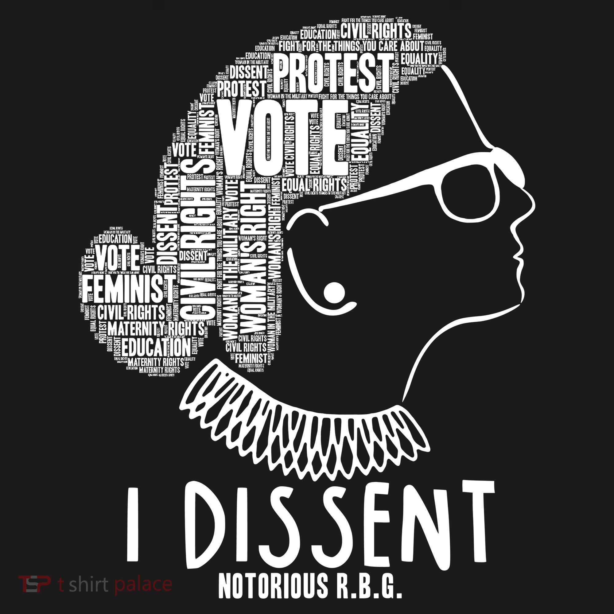 Ruth Bader Ginsburg I Dissent Notorious RBG Tribute Quotes Women's Tank Top