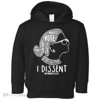 Ruth Bader Ginsburg I Dissent Notorious RBG Tribute Quotes Toddler Hoodie thumb 0