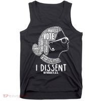 Ruth Bader Ginsburg I Dissent Notorious RBG Tribute Quotes Tank Top thumb 0