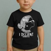 Ruth Bader Ginsburg I Dissent Notorious RBG Tribute Quotes Toddler T-Shirt thumb 2