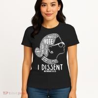 Ruth Bader Ginsburg I Dissent Notorious RBG Tribute Quotes Women's T-Shirt thumb 4