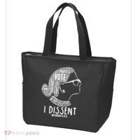 Ruth Bader Ginsburg I Dissent Notorious RBG Tribute Quotes Tote Bag thumb 3