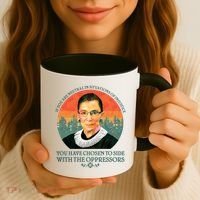 Ruth Bader Ginsburg Injustice Oppressors RBG Quote Coffee Mug thumb 3