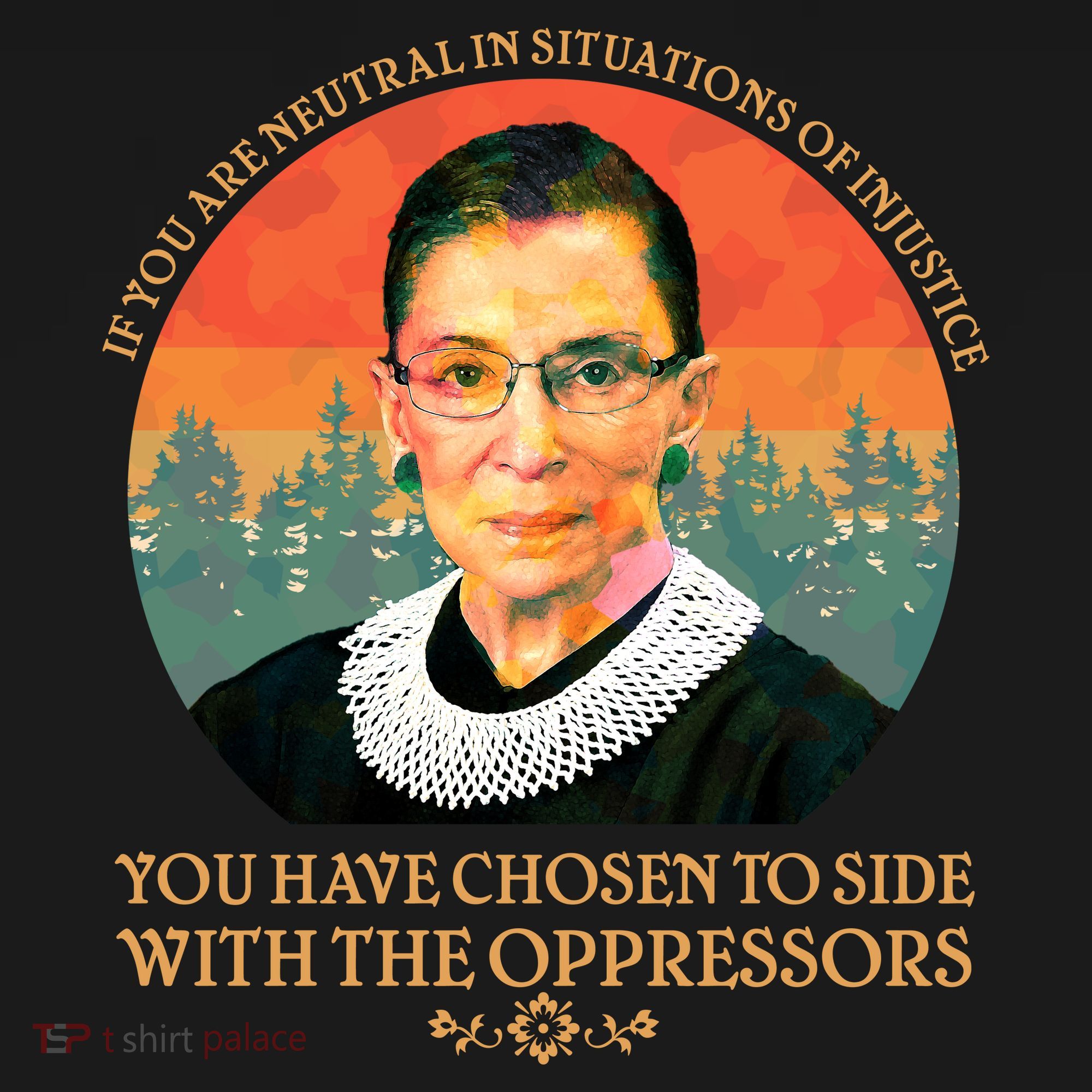 Ruth Bader Ginsburg Injustice Oppressors RBG Quote Ornament