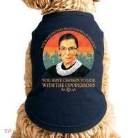 Ruth Bader Ginsburg Injustice Oppressors RBG Quote Doggie Tank thumb 0
