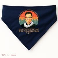 Ruth Bader Ginsburg Injustice Oppressors RBG Quote USA-Made Doggie Bandana thumb 0