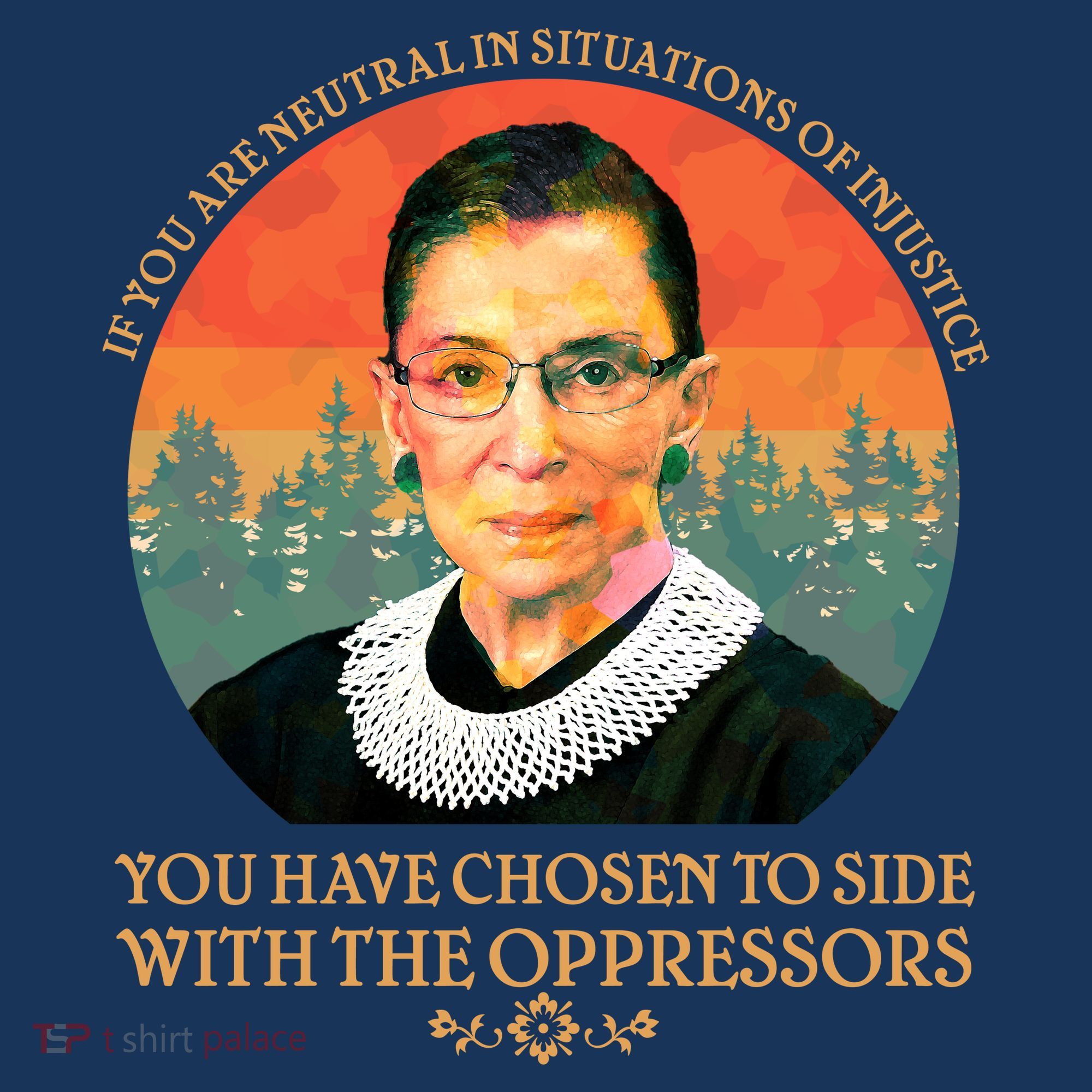 Ruth Bader Ginsburg Injustice Oppressors RBG Quote Coaster