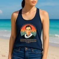 Ruth Bader Ginsburg Injustice Oppressors RBG Quote Women's Tank Top thumb 2