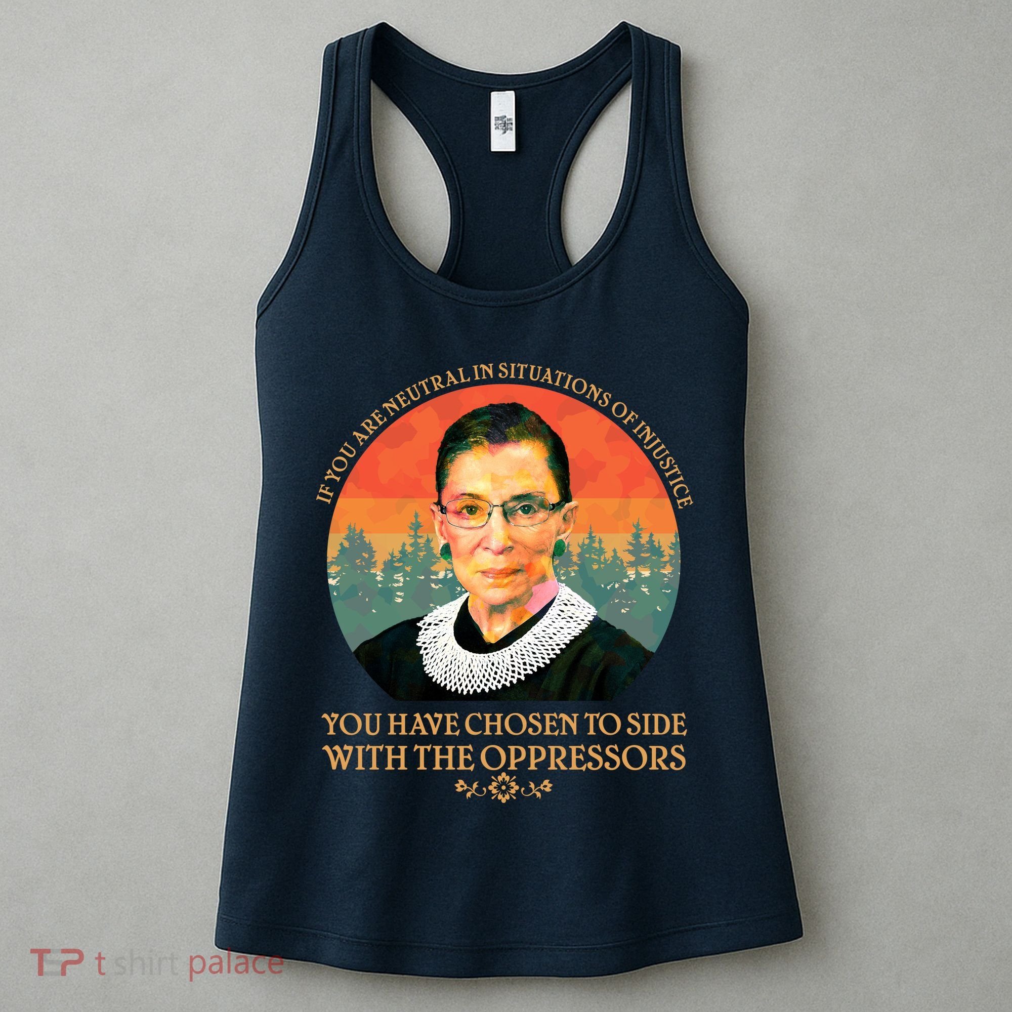 Ruth Bader Ginsburg Injustice Oppressors RBG Quote Women's Tank Top