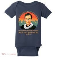 Ruth Bader Ginsburg Injustice Oppressors RBG Quote Baby Bodysuit thumb 0