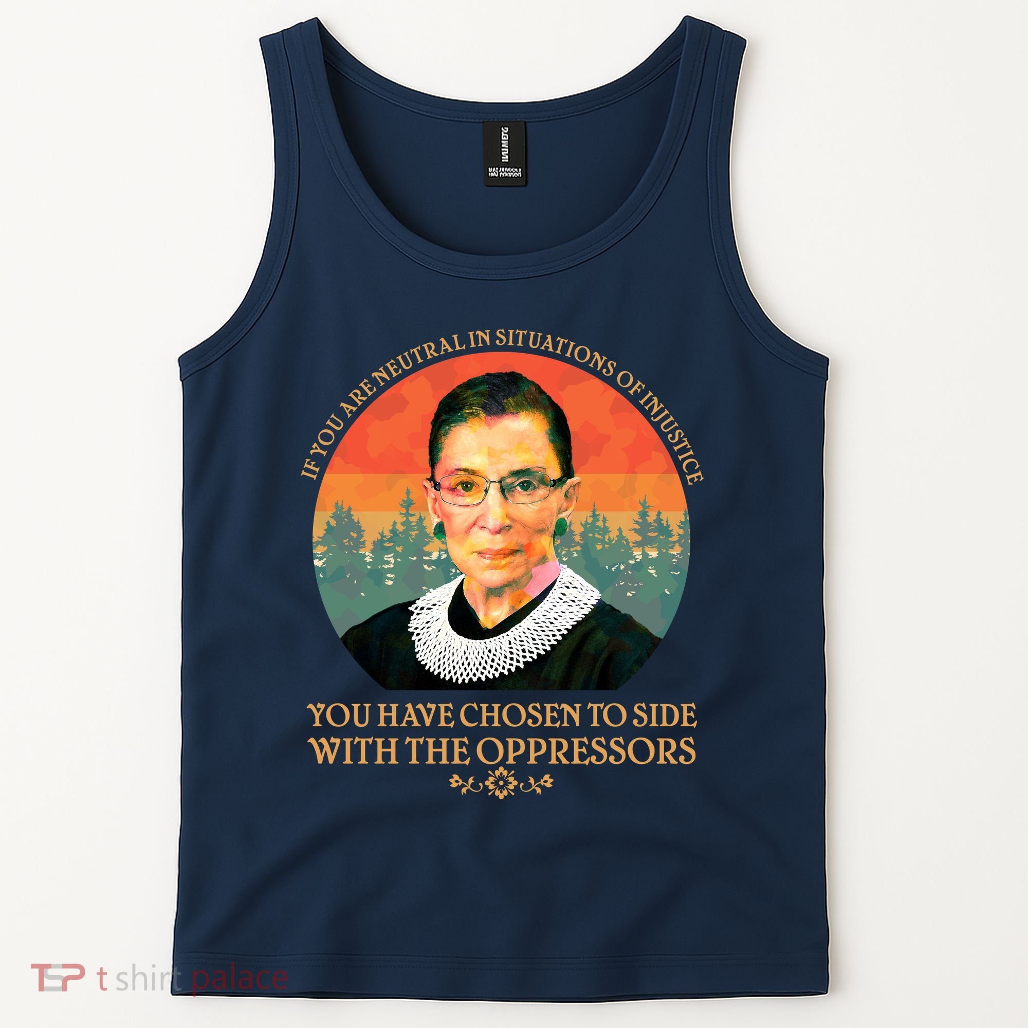 Ruth Bader Ginsburg Injustice Oppressors RBG Quote Tank Top